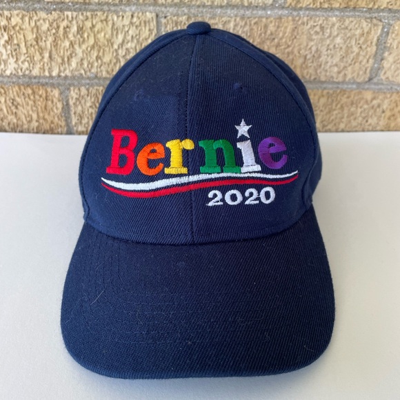 Rainbow Bernie Sanders 2020 Campaign Embroidered Baseball Hat - One Size (OS) - Picture 3 of 8